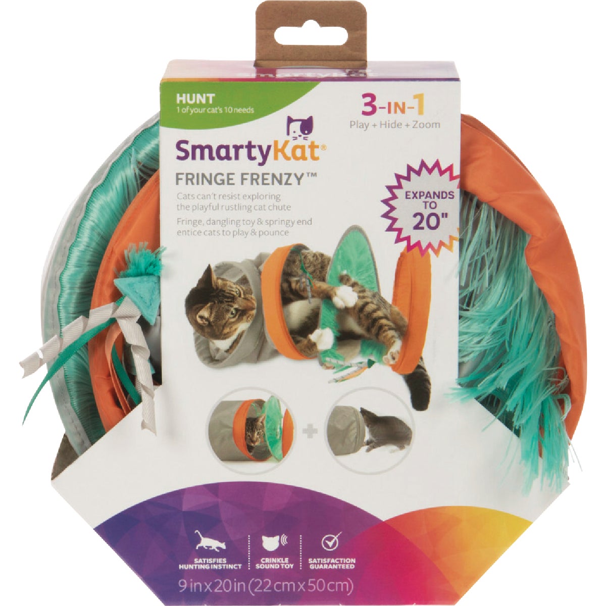 FRINGE FRENZY CAT TUNNEL