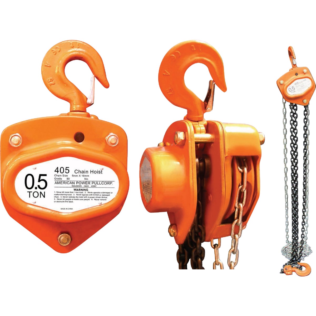 1/2 TON CHAIN HOIST