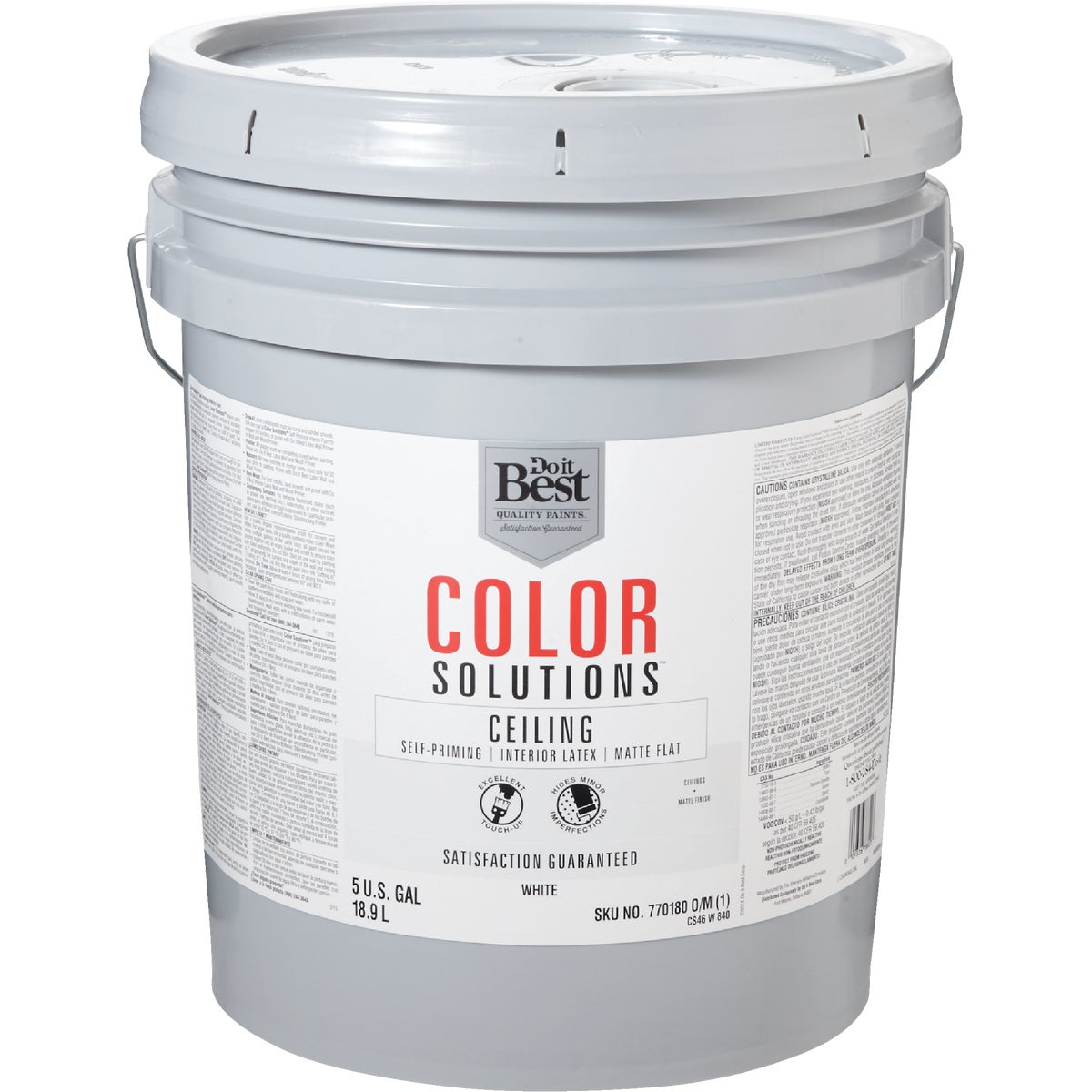 Do it Best Color Solutions Latex Self-Priming Flat Ceiling Paint 770180