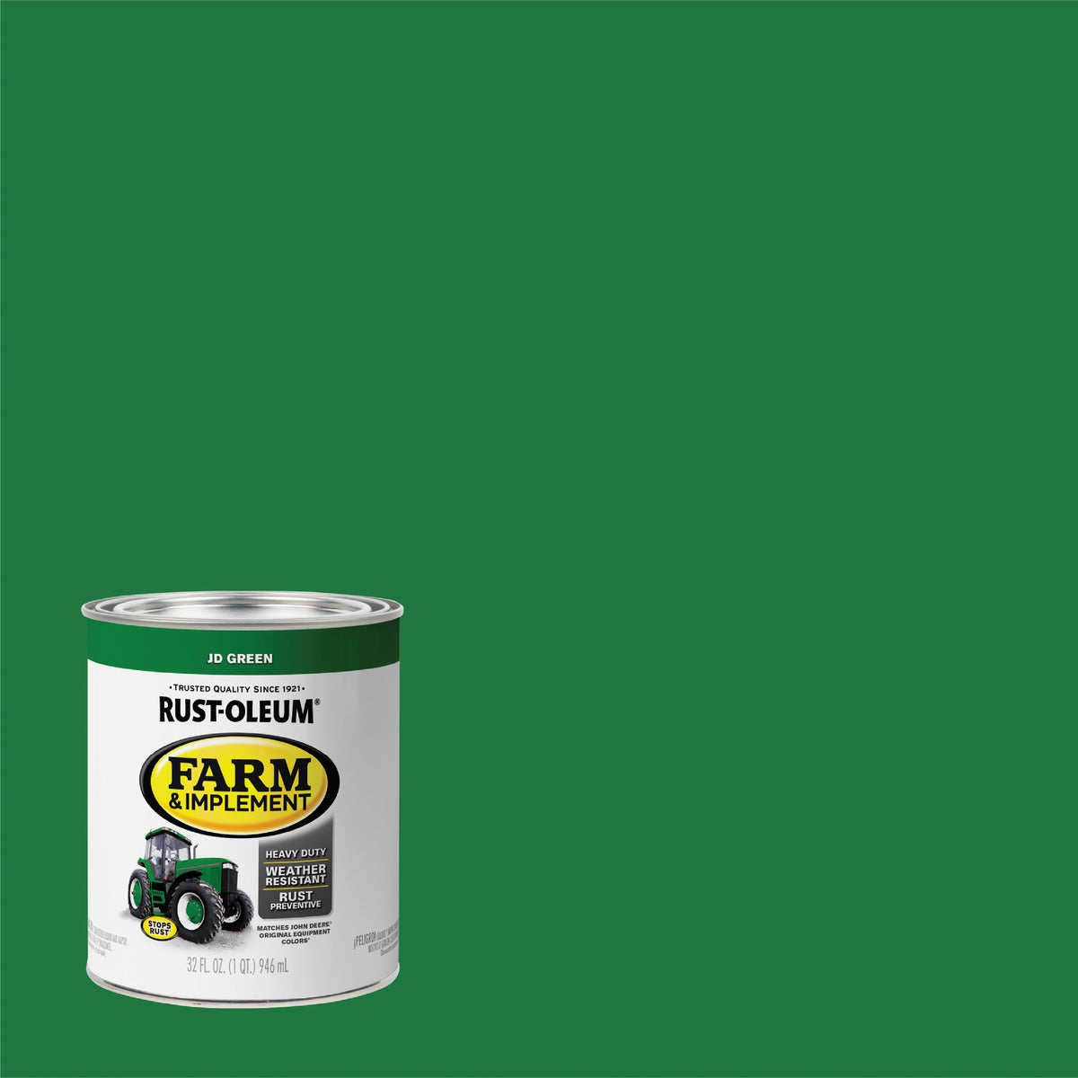 JD GREEN IMPLEMNT ENAMEL