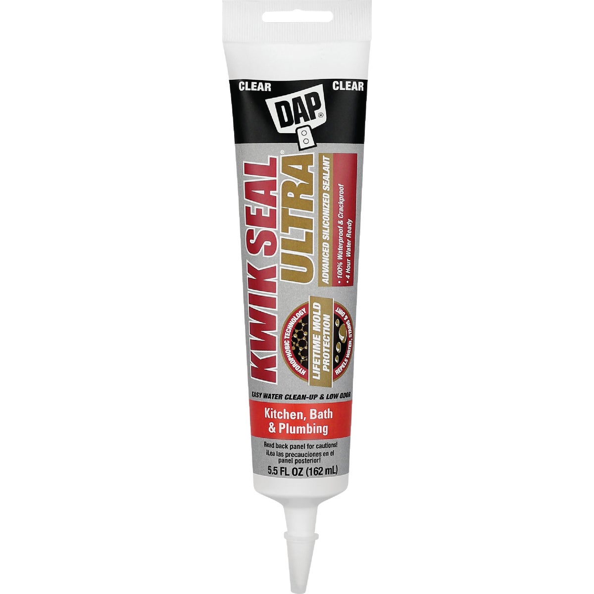 DAP KWIK SEAL ULTRA Premium Siliconized Kitchen & Bath Sealant 771394