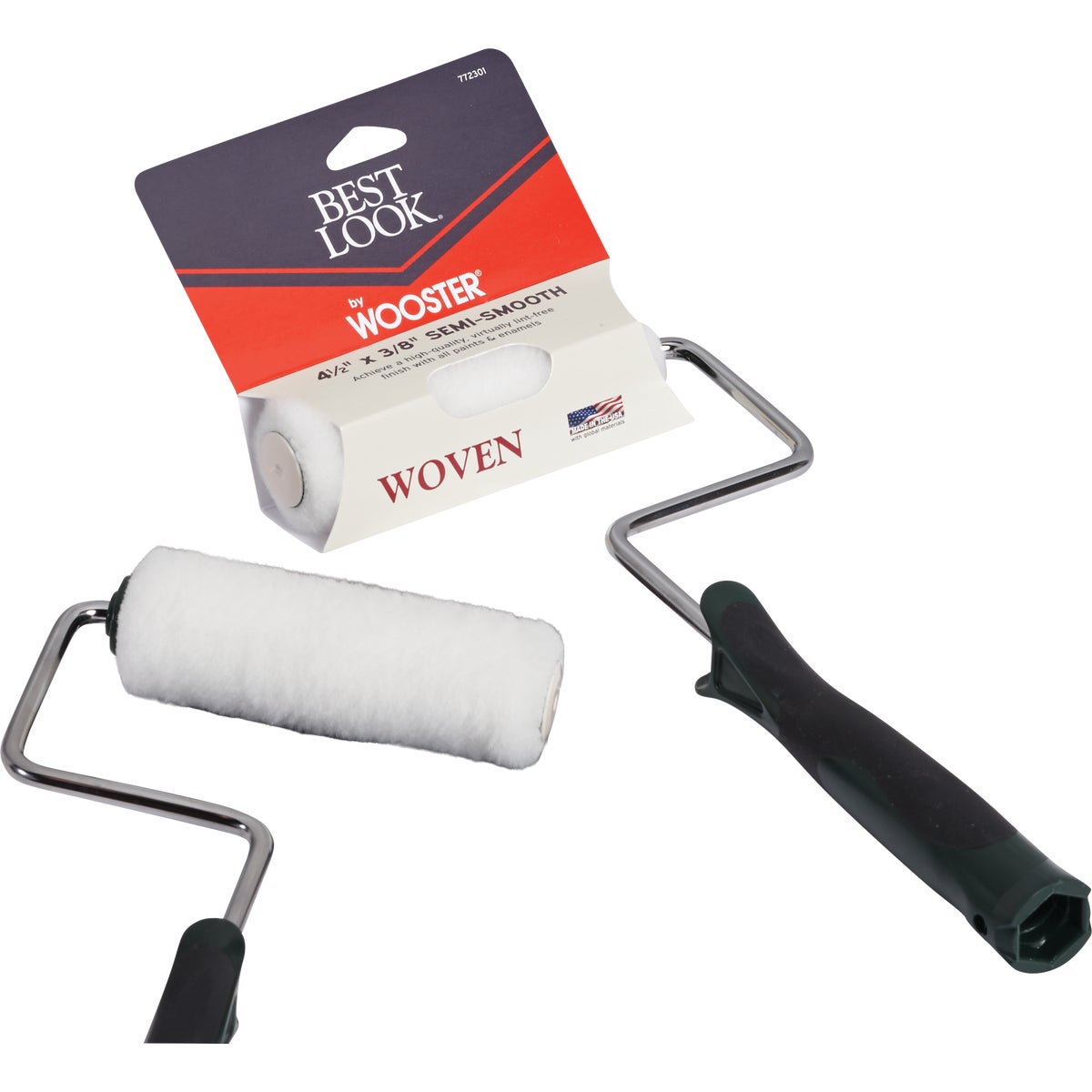 Best Look By Wooster Mini Woven Paint Roller Cover & Frame 772301