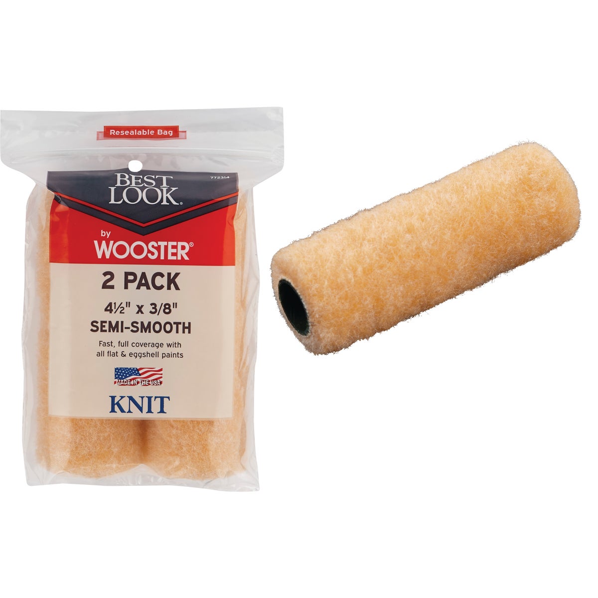 Best Look By Wooster Mini Knit Fabric Roller Cover 772314