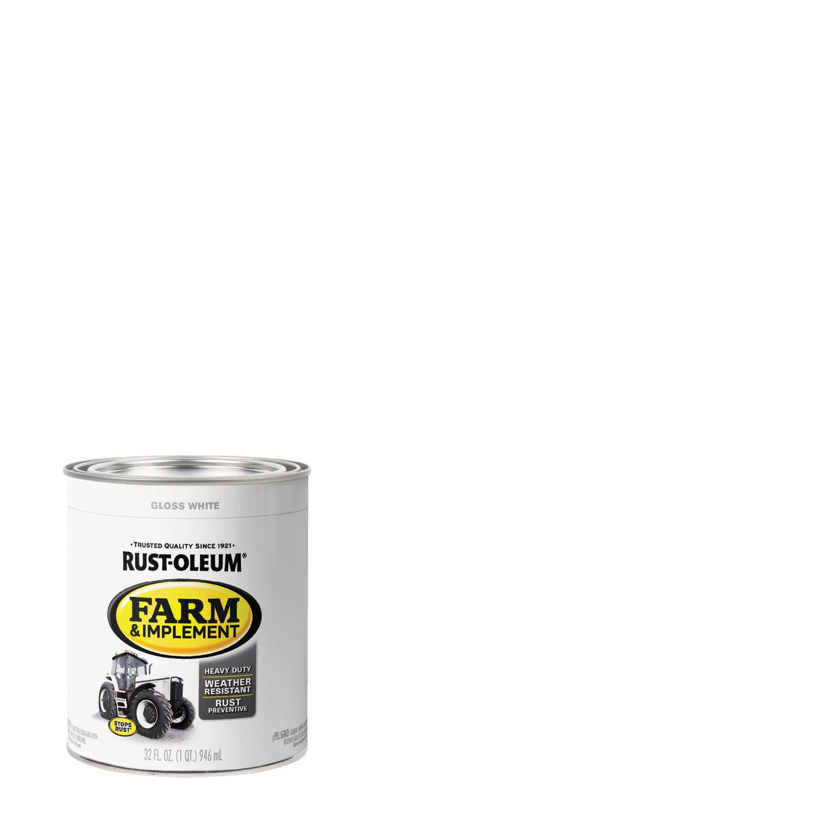 WHITE IMPLEMNT ENAMEL