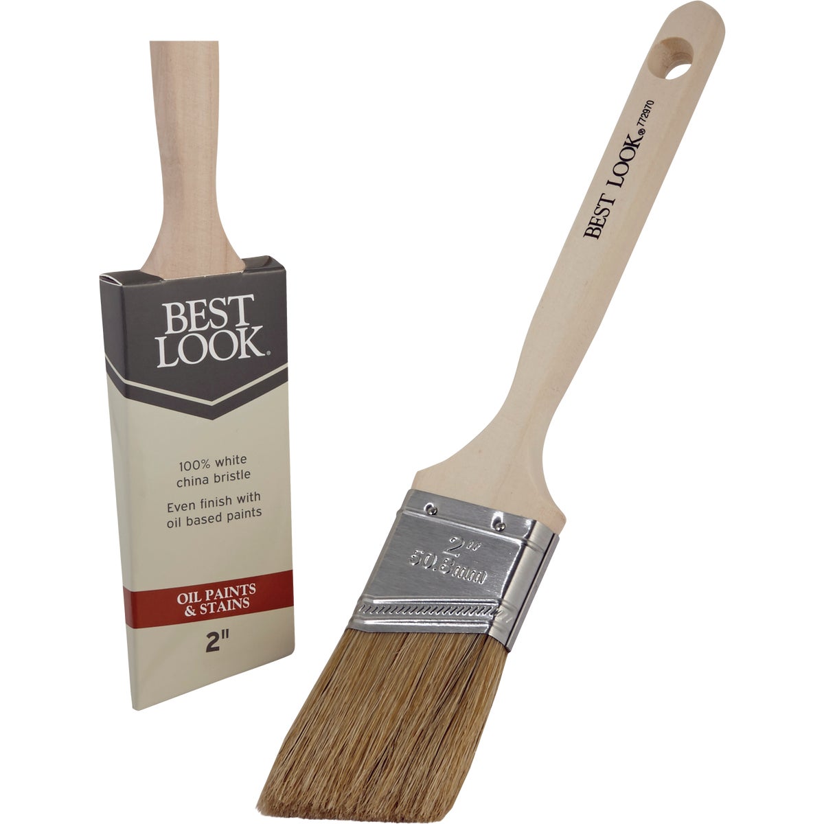 Best Look White Natural China Bristle Paint Brush 772970