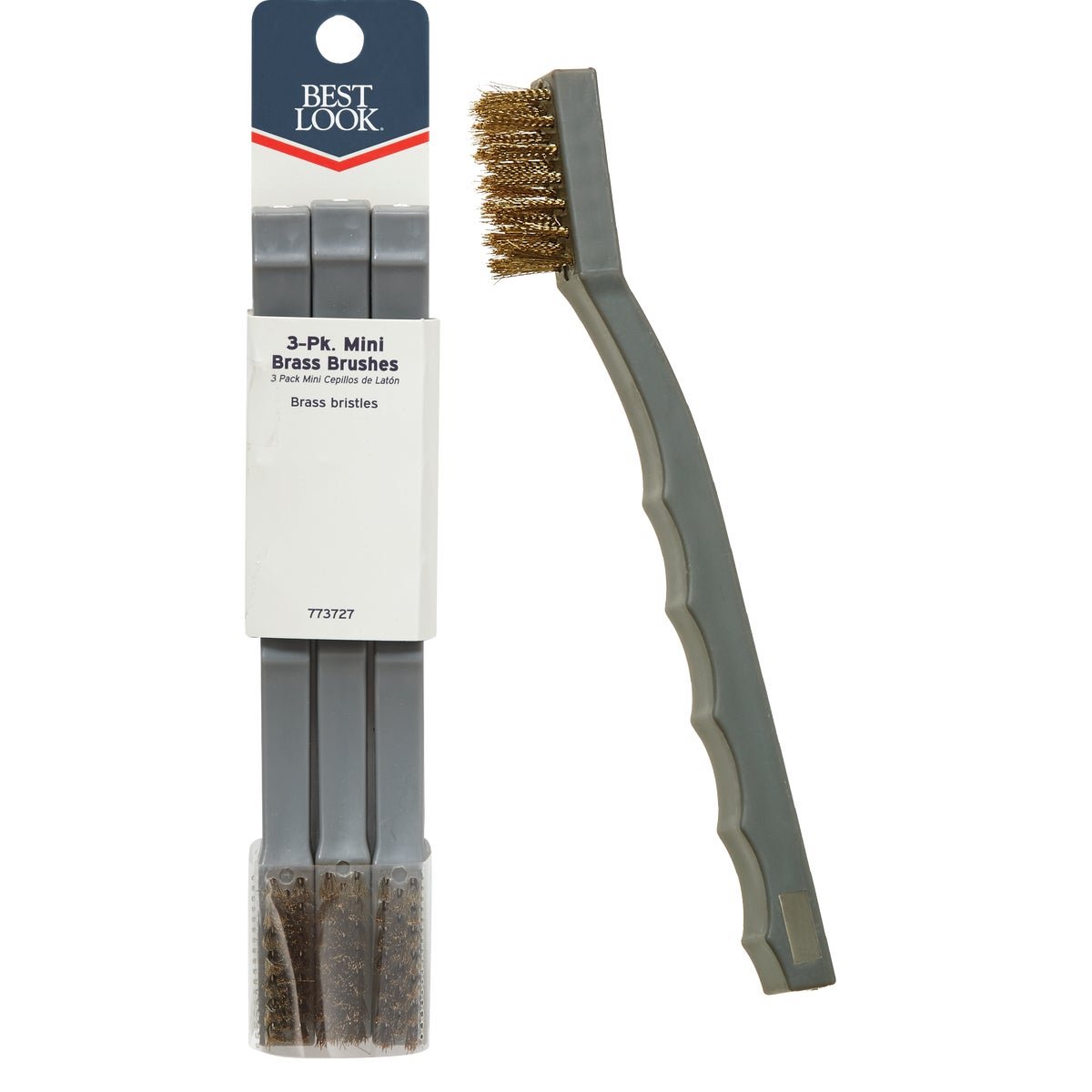 Best Look Brass Bristle Mini Brush (3-Pack) 773727