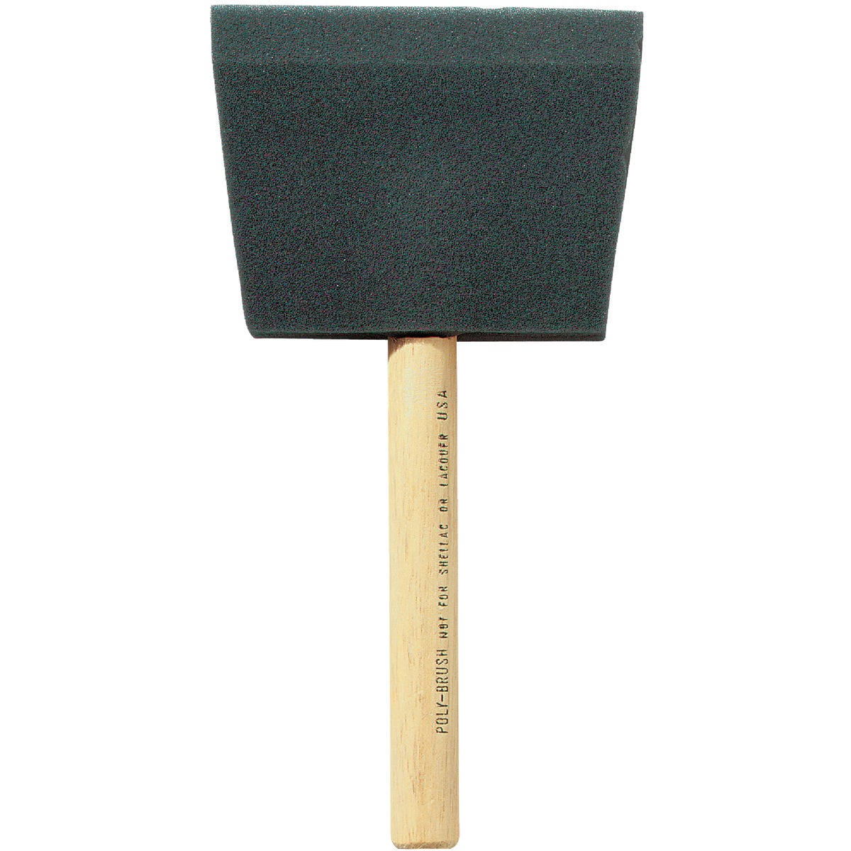 Jen 4 In. Poly Foam Brush with Wood Handle