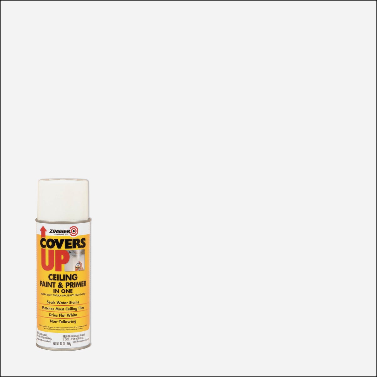 Zinsser COVERS UP Stain Sealing Spray Oil-Base Flat Ceiling Paint 777131