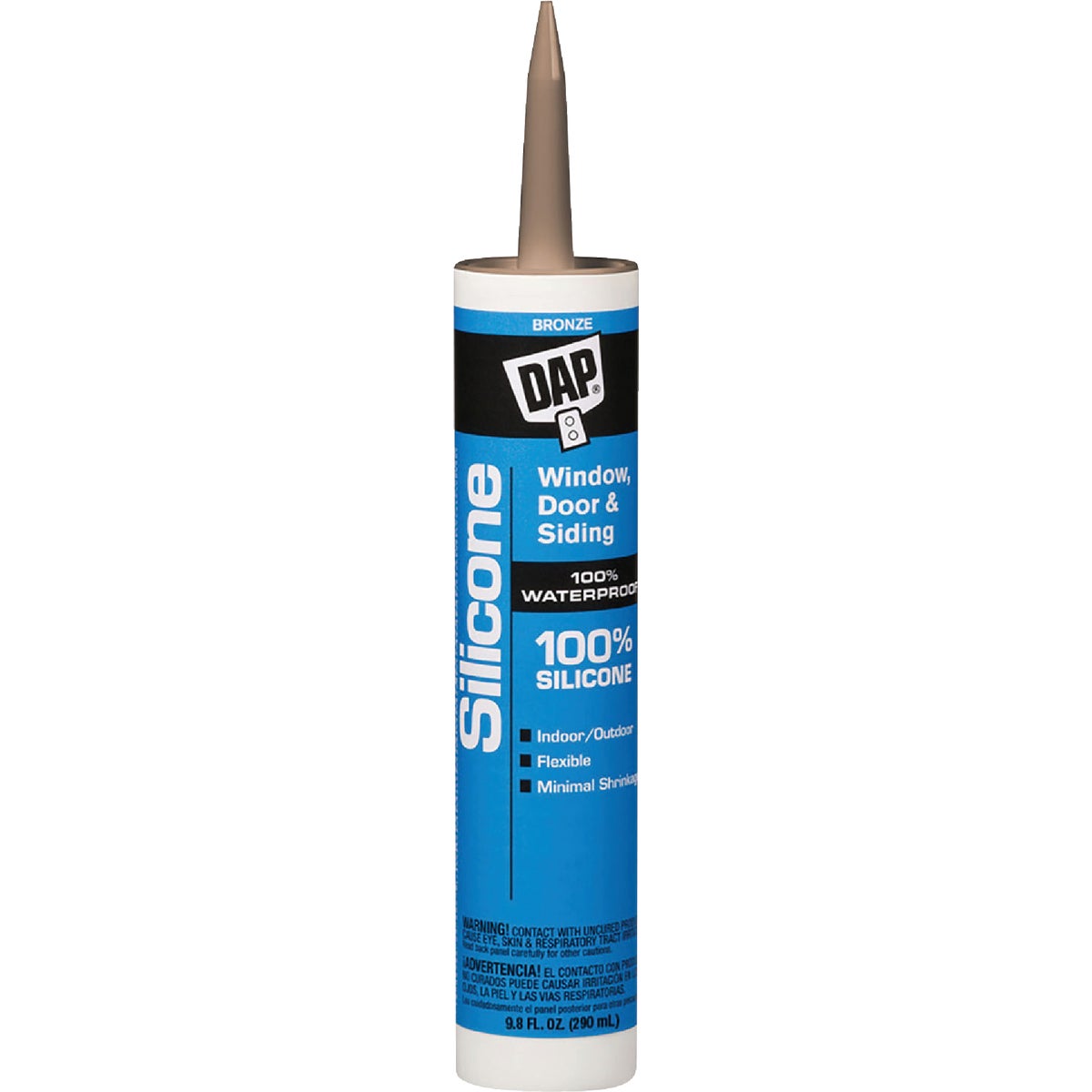 DAP 9.8 Oz. Window, Door & Siding Silicone Sealant, Bronze 778478