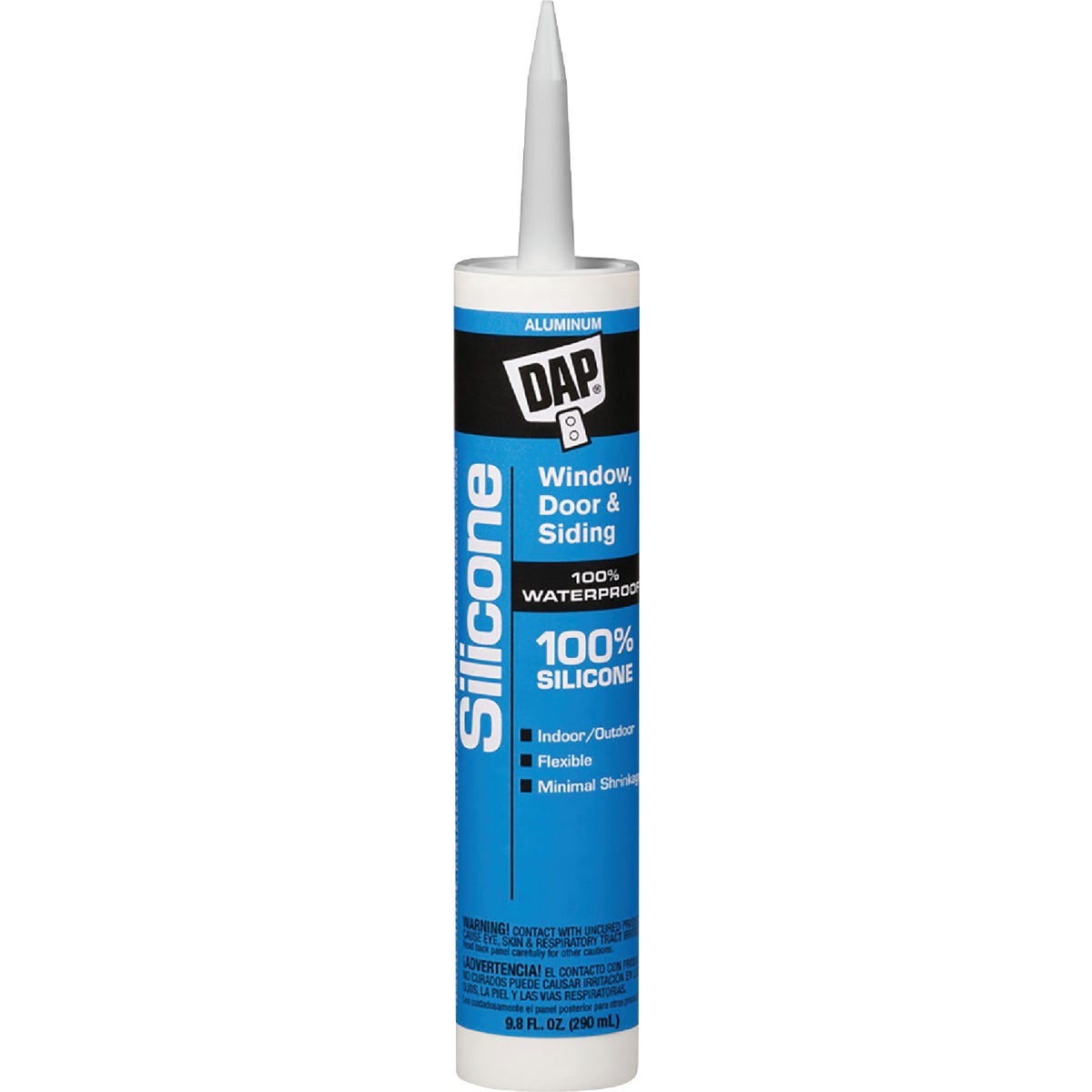 DAP 9.8 Oz. Window, Door & Siding Silicone Sealant, Aluminum 778486