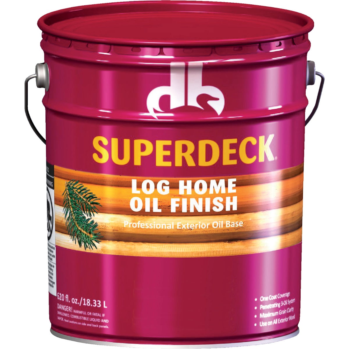 Log Home Oil Finish, Golden Honey, 5-Gallons