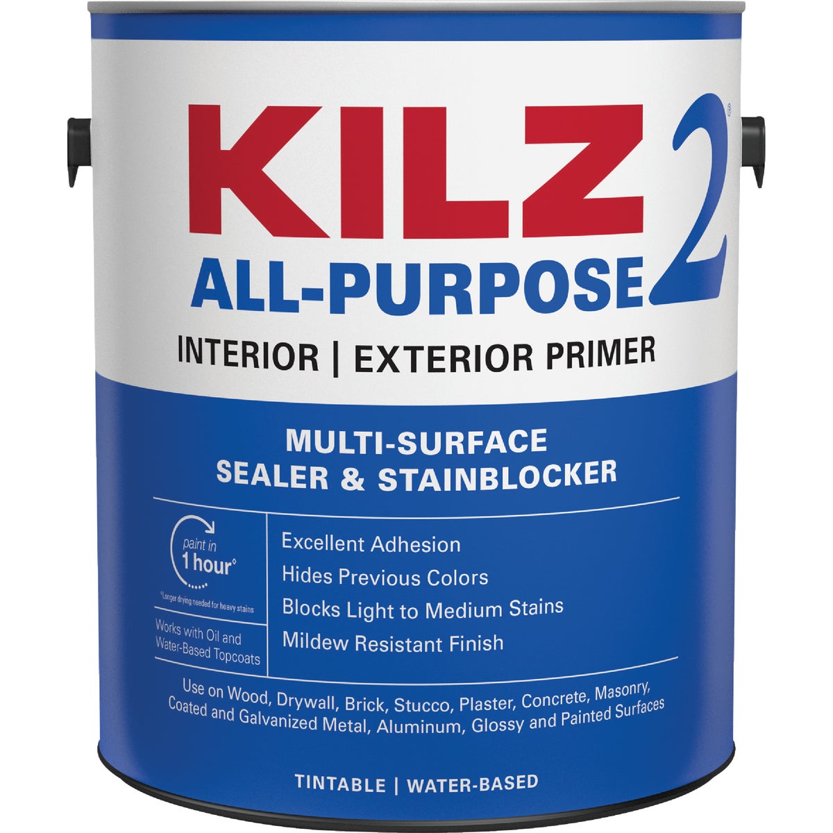 KILZ 2 Latex Interior/Exterior Sealer Stain Blocking Primer 780731