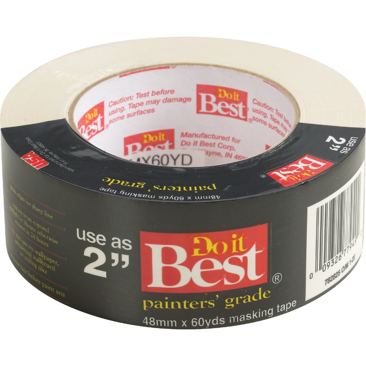 Do it Best 1.88 In. x 60 Yd. Painters Grade Masking Tape 782825