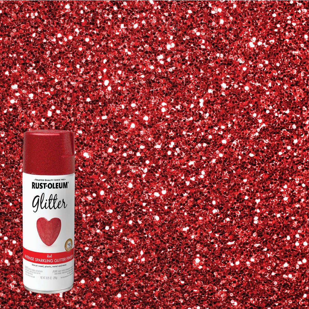 10.25OZ RED GLTR PAINT