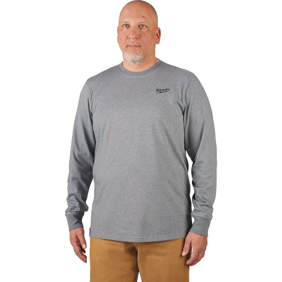 2X GRY LS HYBRID SHIRT