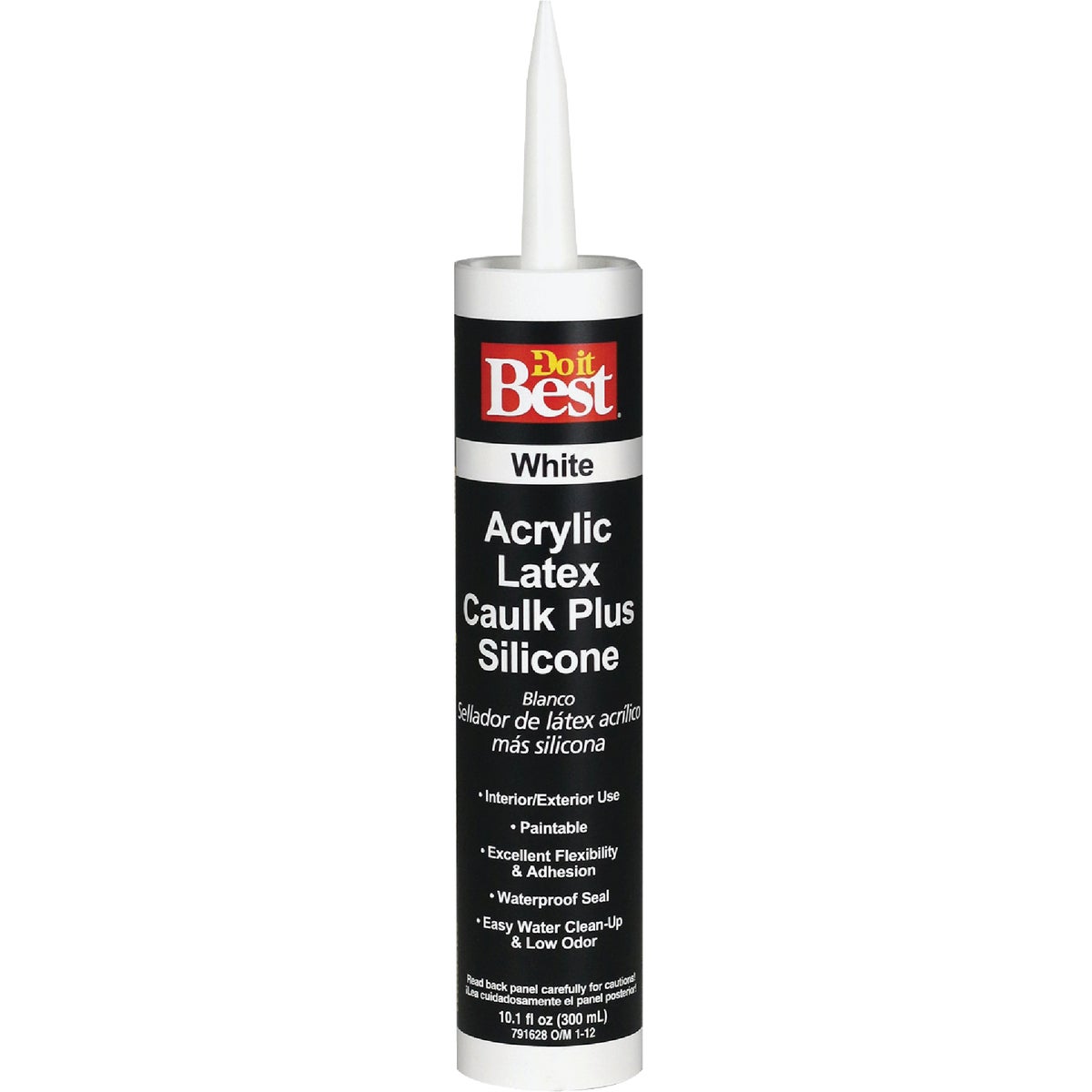 Do it Best 10.1 Oz. White Siliconized Acrylic Latex Caulk 791628