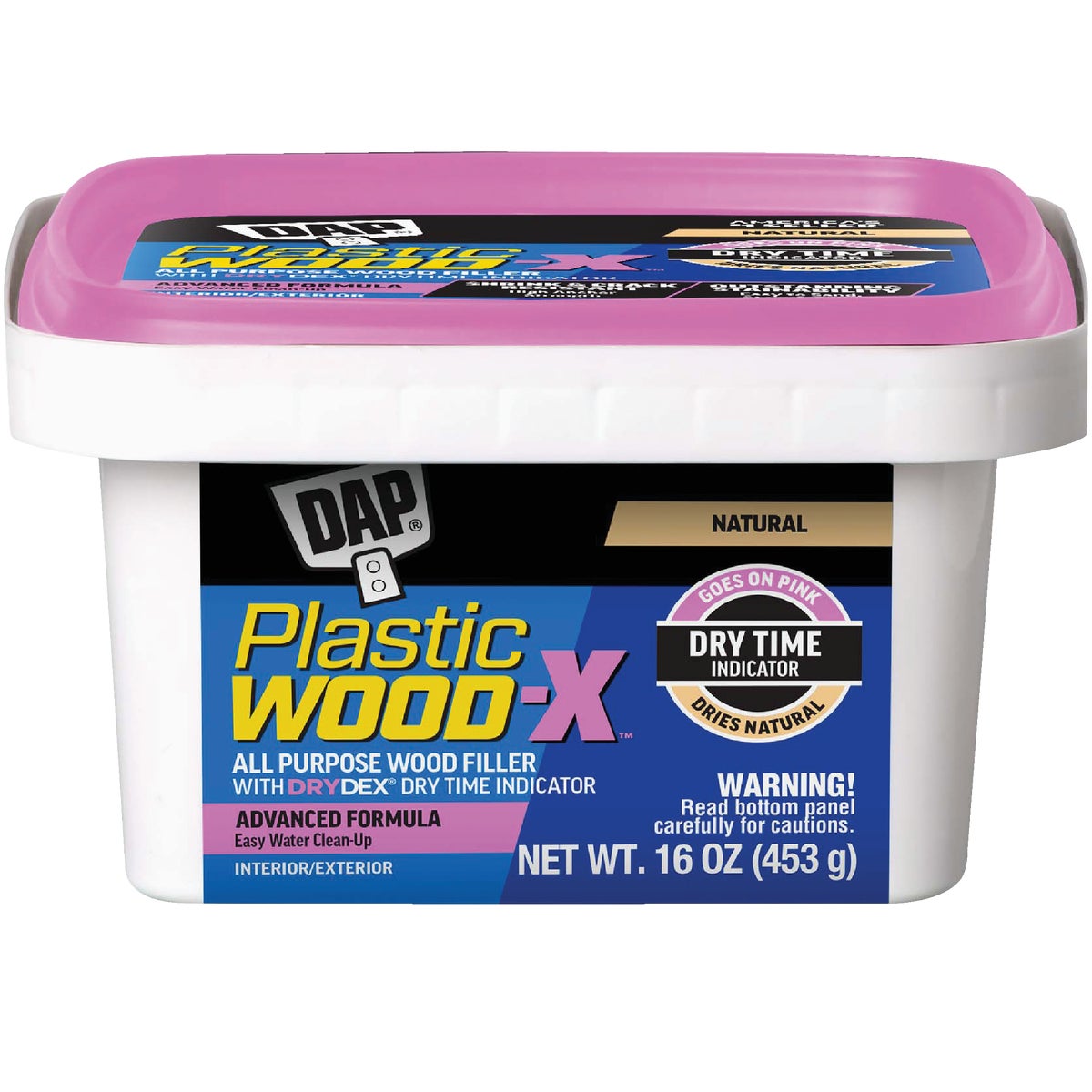Dap Plastic Wood-X 16 Oz. All Purpose Wood Filler with DryDex Dry Time Indicator 792082