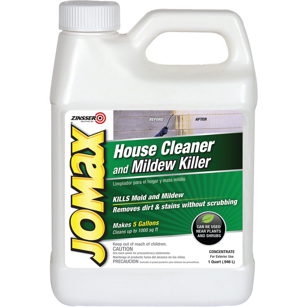 Zinsser Jomax House Cleaner And Mildew Killer Concentrate 792627
