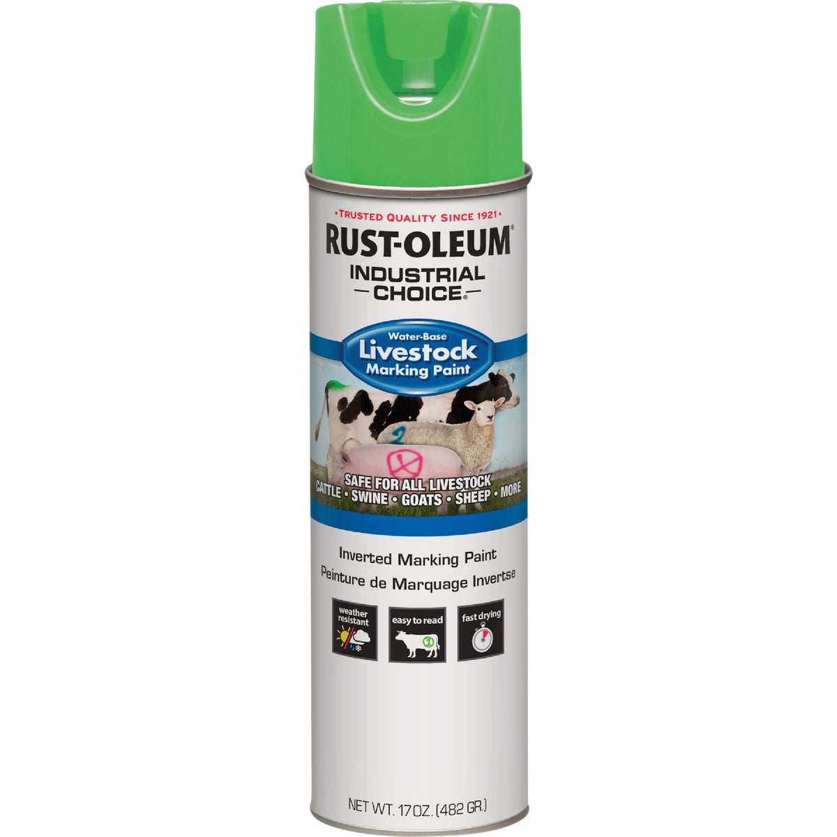 FLUOR GRN LIVESTCK PAINT
