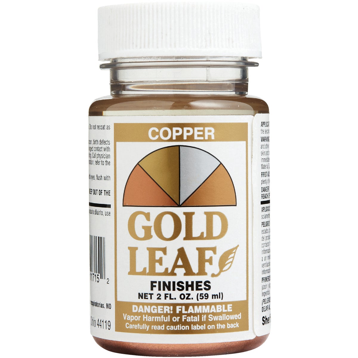Craft Paint, Copper Leaf Finish, 2-oz.