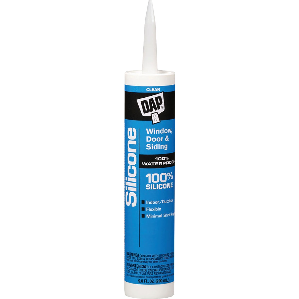 DAP 9.8 Oz. Window, Door & Siding Silicone Sealant, Clear 793485