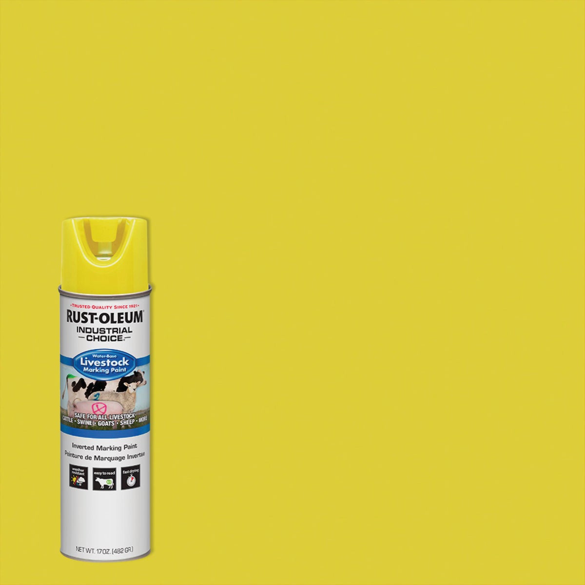 FLUOR YEL LIVESTCK PAINT