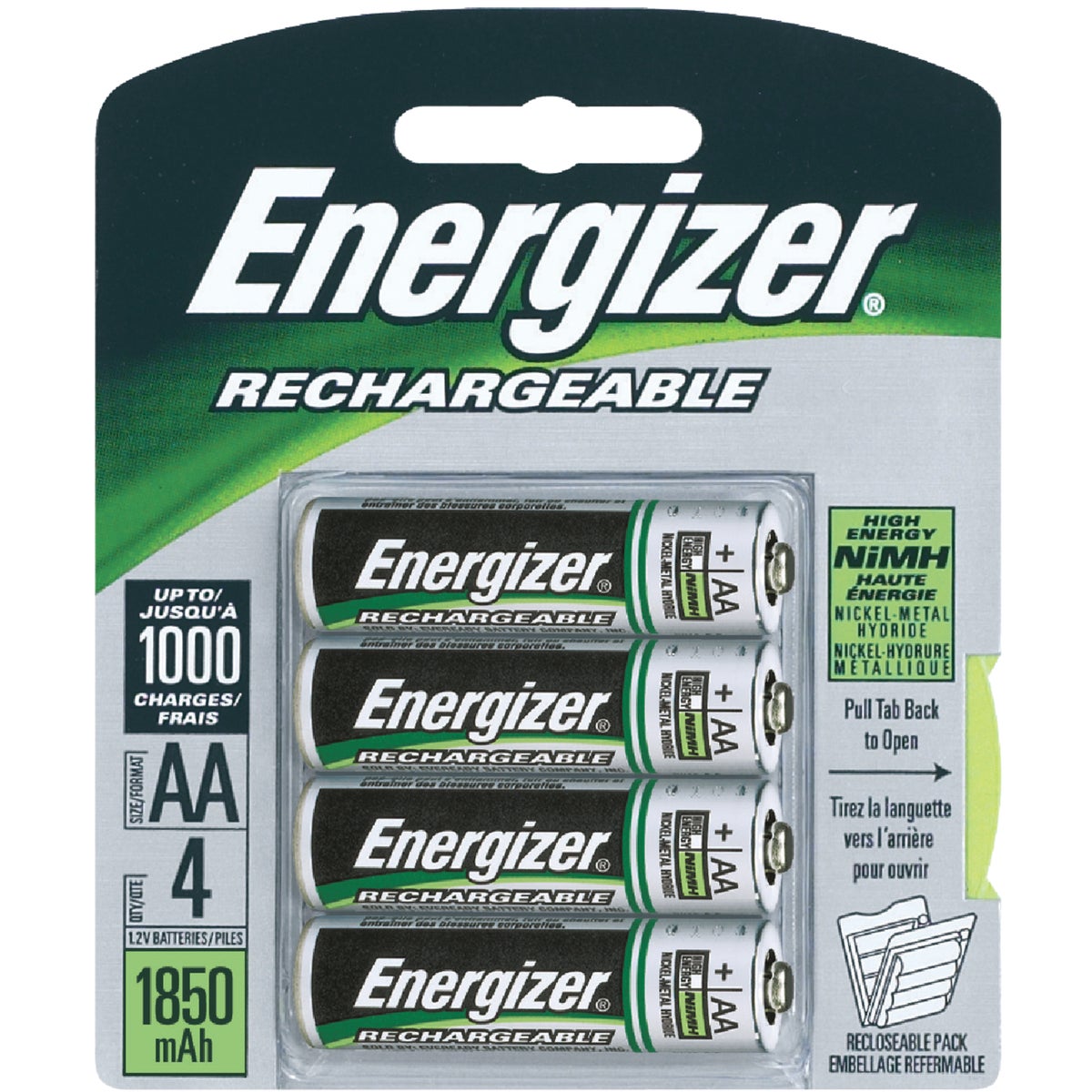 Energizer Recharge AA Rechargeable Battery 800198