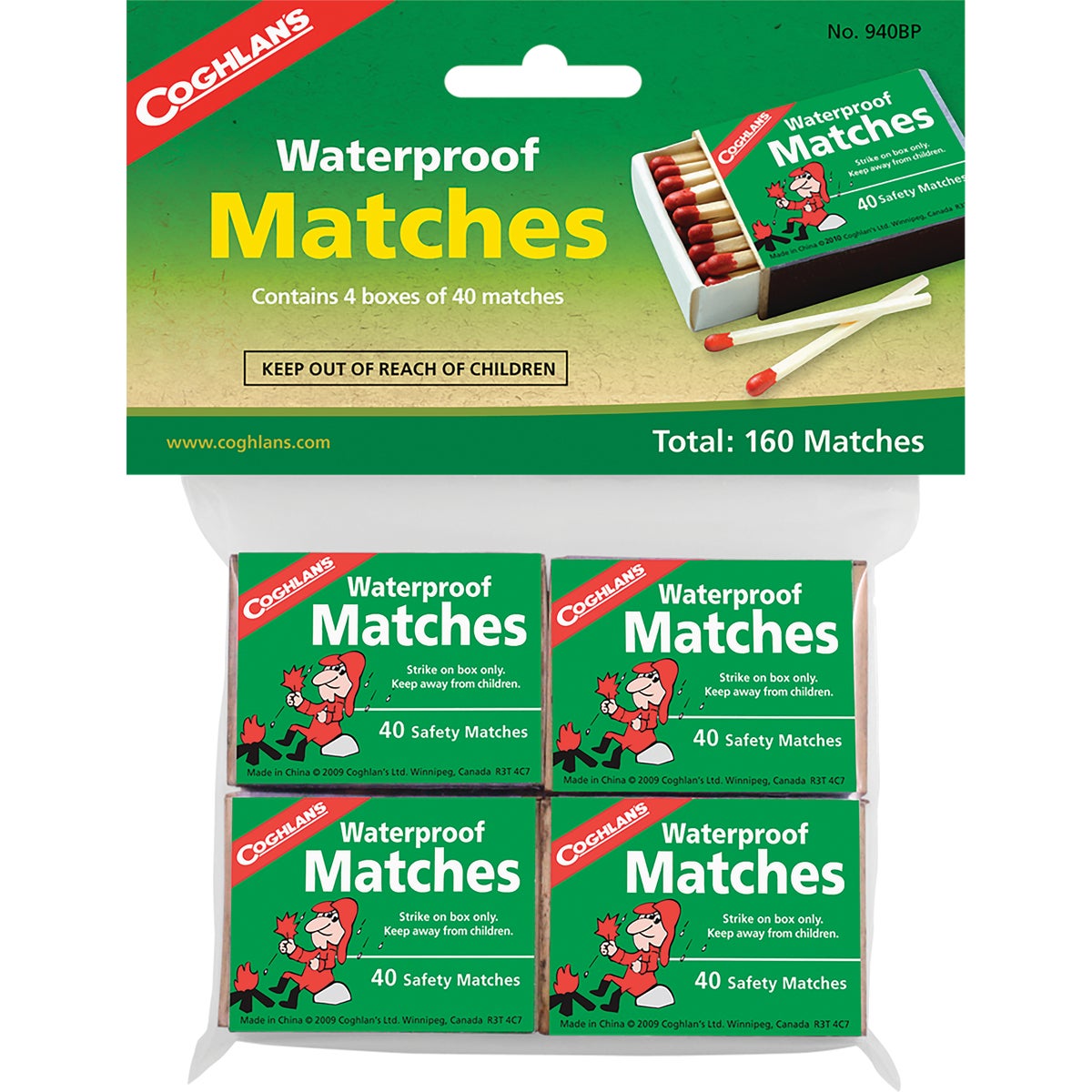 Coleman Waterproof Matches (4-Pack) 806390