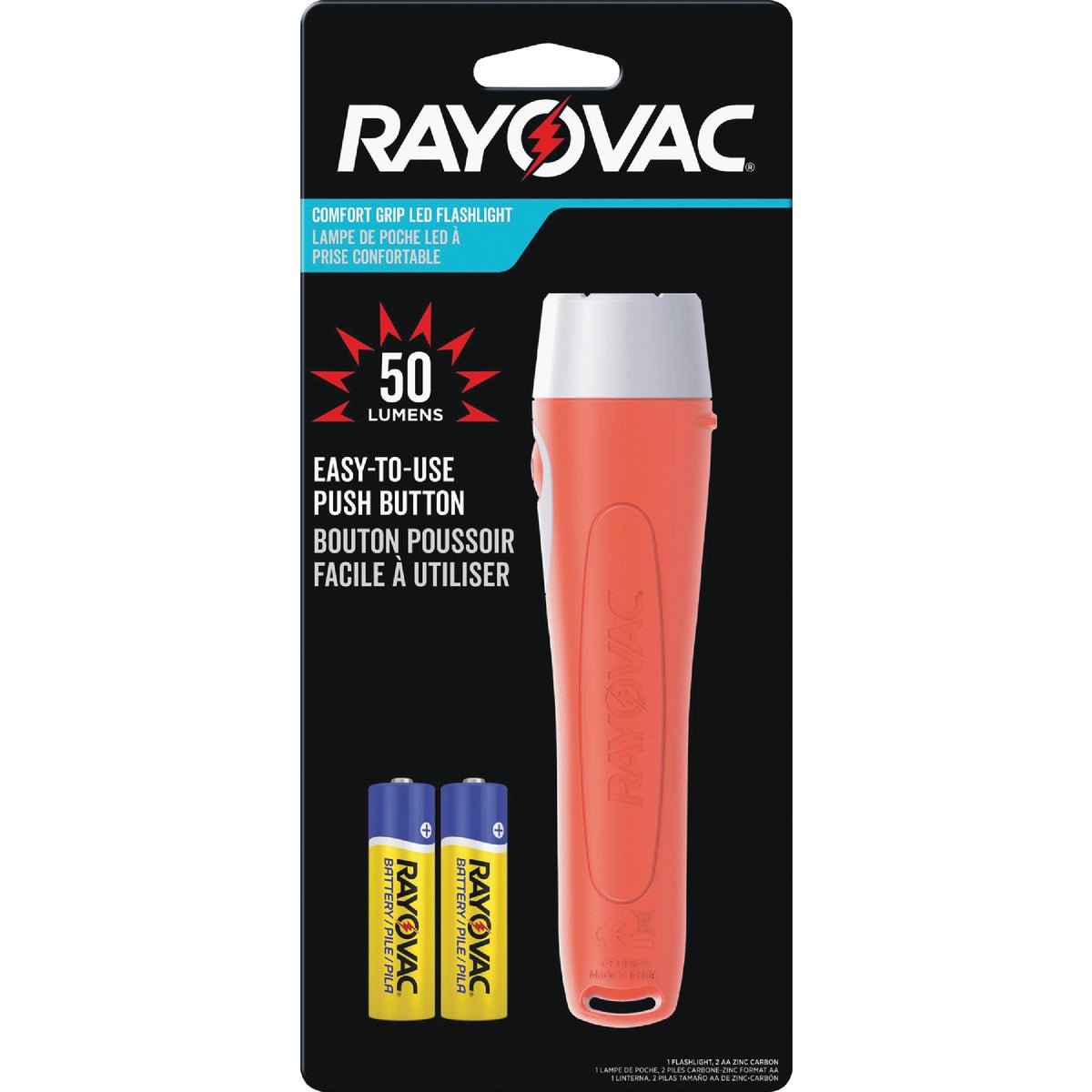 Rayovac Brite Essentials 25 Lm. LED 2AA Flashlight 810312