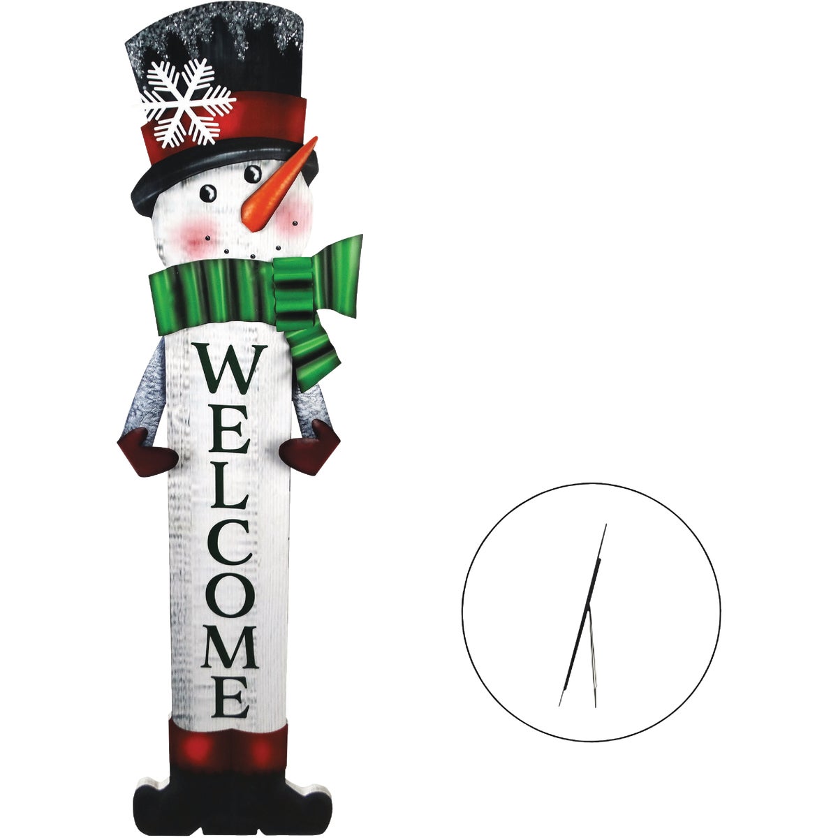 TALL SNOWMAN PORCH SIGN