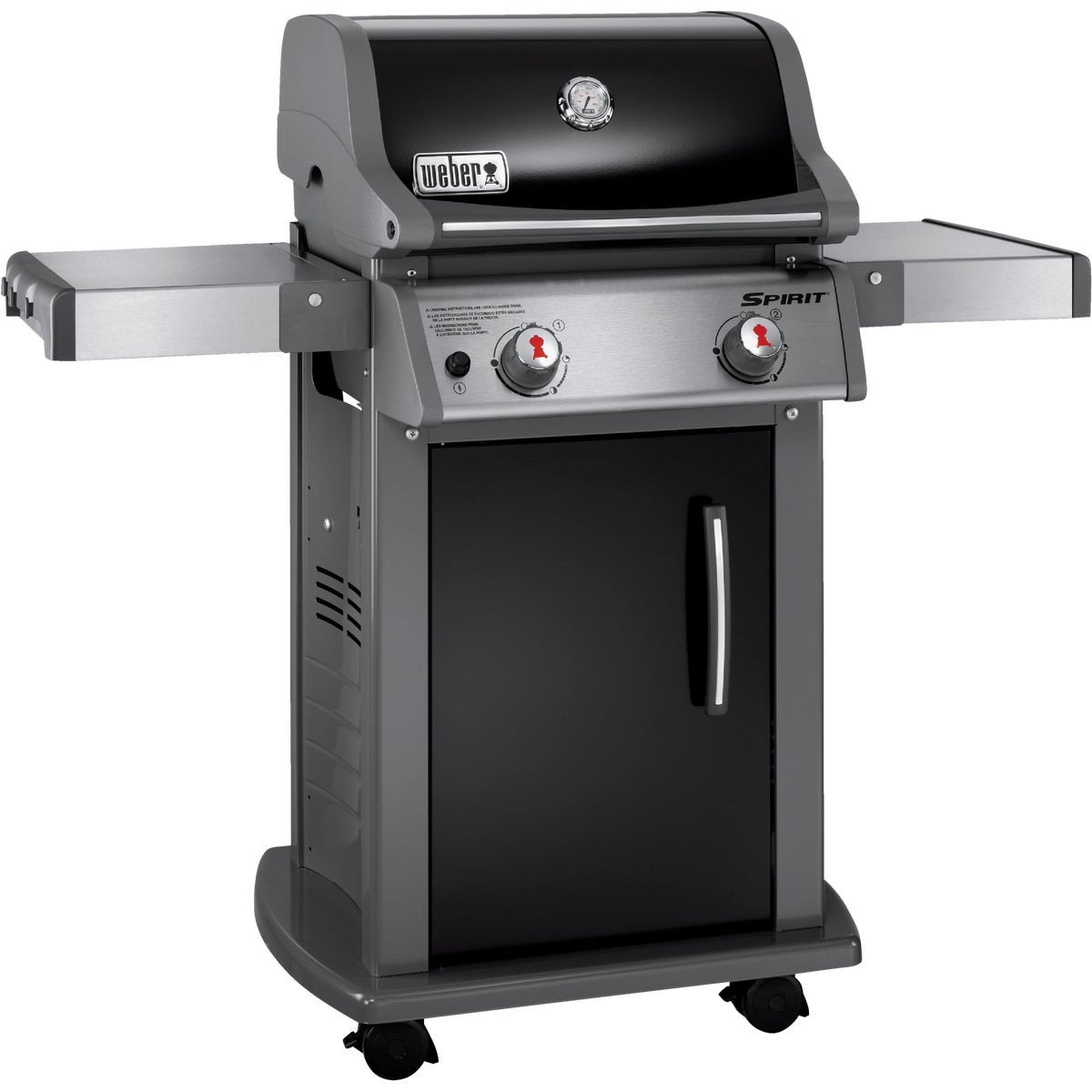 Weber Spirit E-210 2-Burner Liquid Propane Gas Grill, Black
