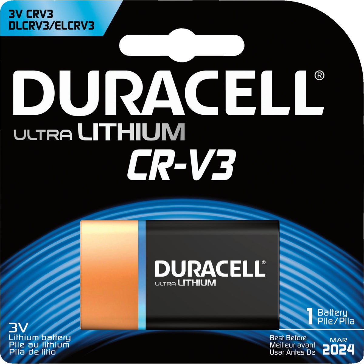 Duracell CRV3 Ultra Lithium Battery 822795