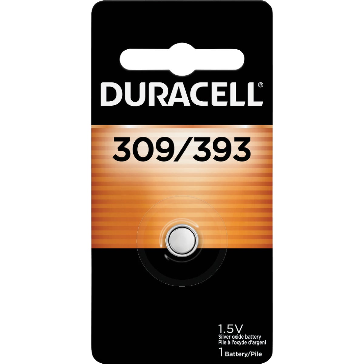 Duracell 309/393 Silver Oxide Button Cell Battery 822841