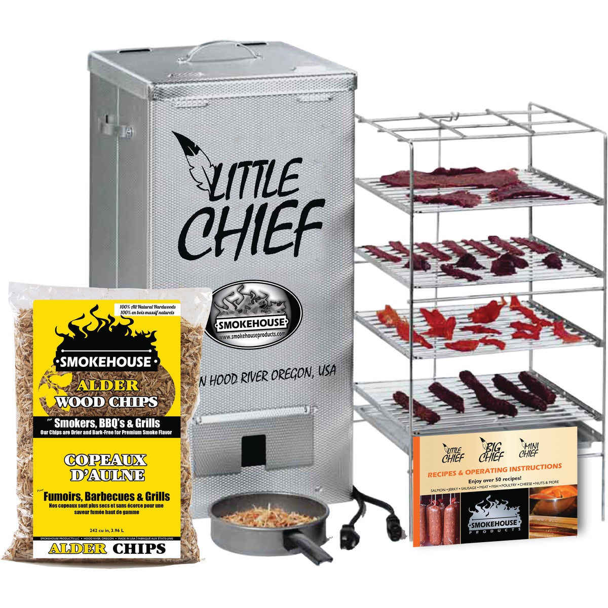 Little Chief 24.5 In. H. 250-Watt Vertical Top Load Electric Smoker 823538