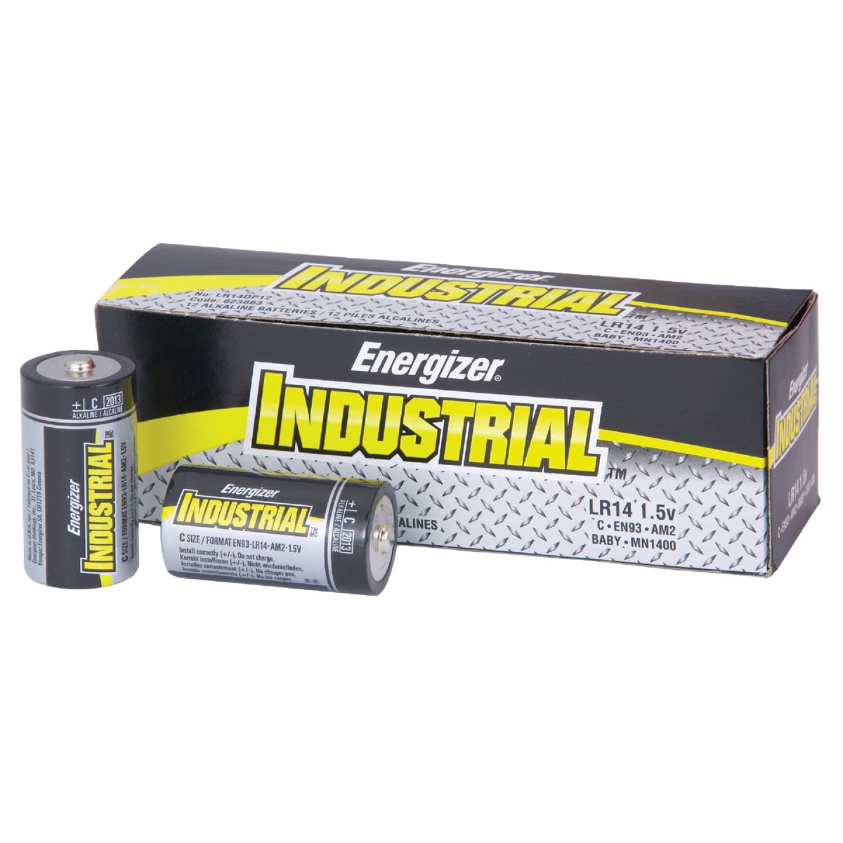 Energizer Industrial C Alkaline Battery (12-Pack) 825174