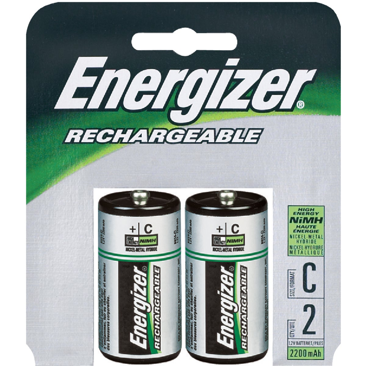 Energizer Recharge C Rechargeable Battery 828876