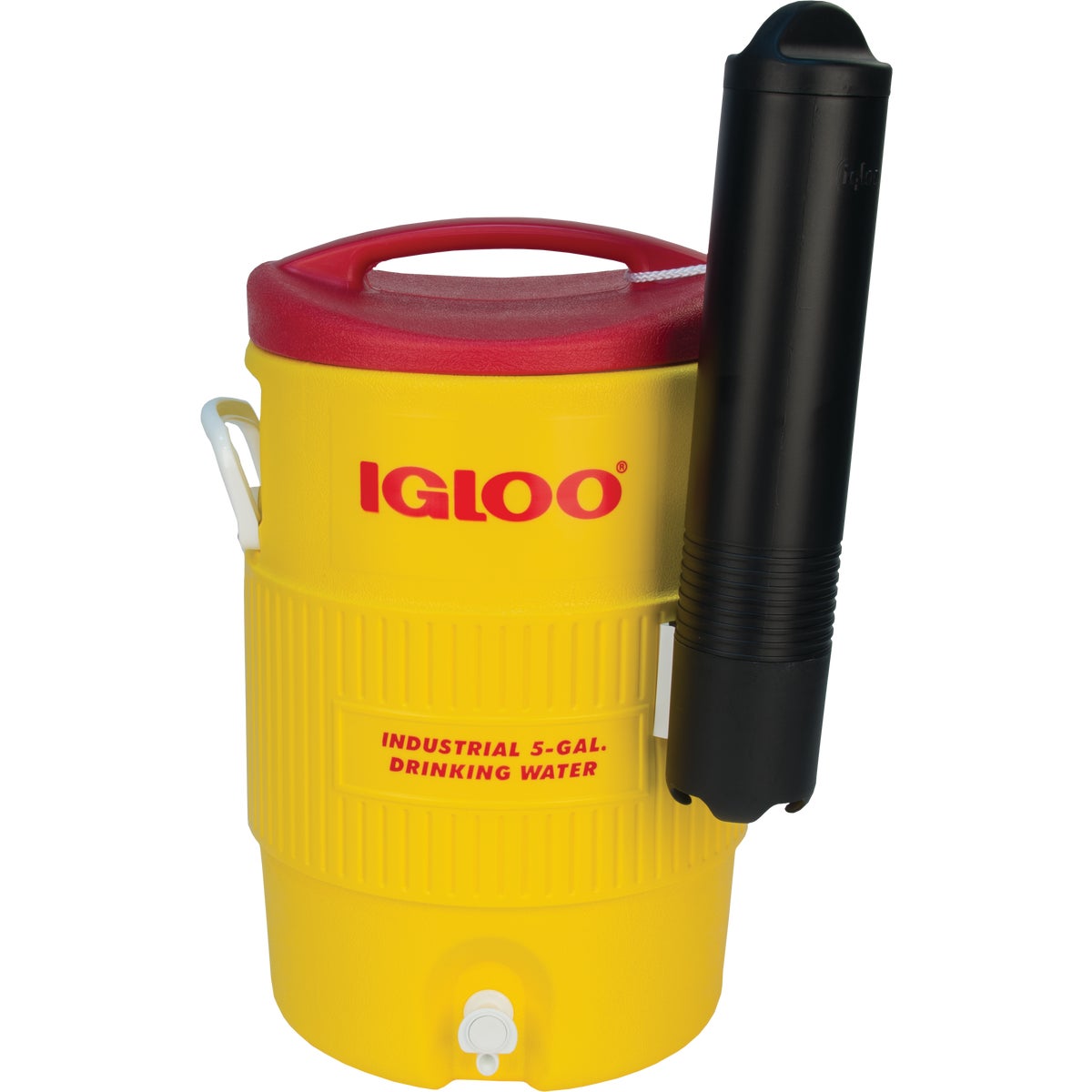 Igloo 5 Gal. Yellow Industrial Water Jug with Cup Dispenser 832146