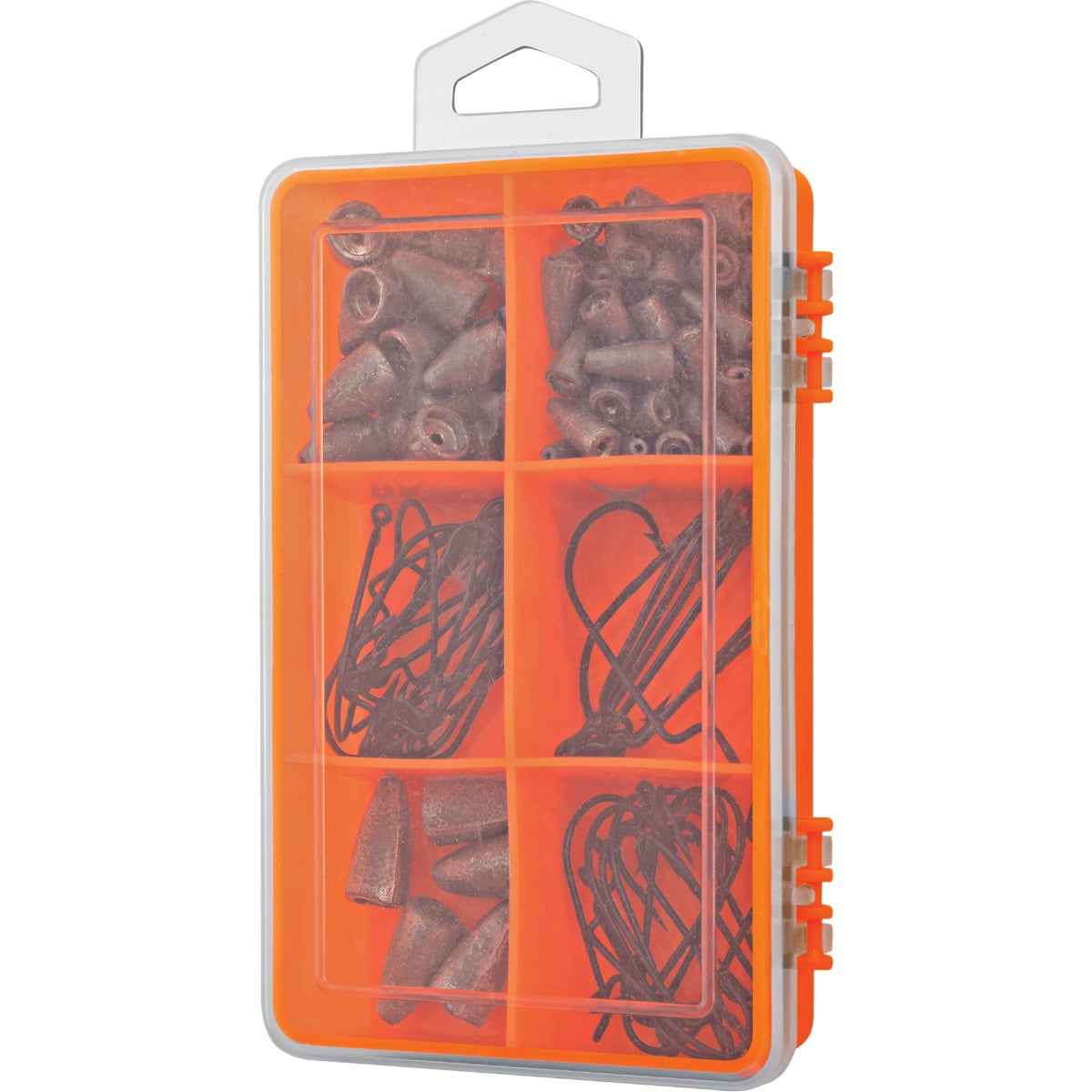 SouthBend 105-Piece Value Pack Assorted Worm Weight & Hook Kit 833576