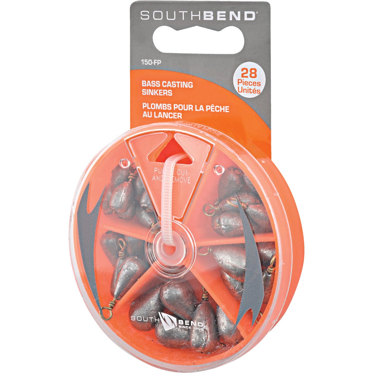 SouthBend 28-Piece Bass Casting Sinker Kit Assortment 834211