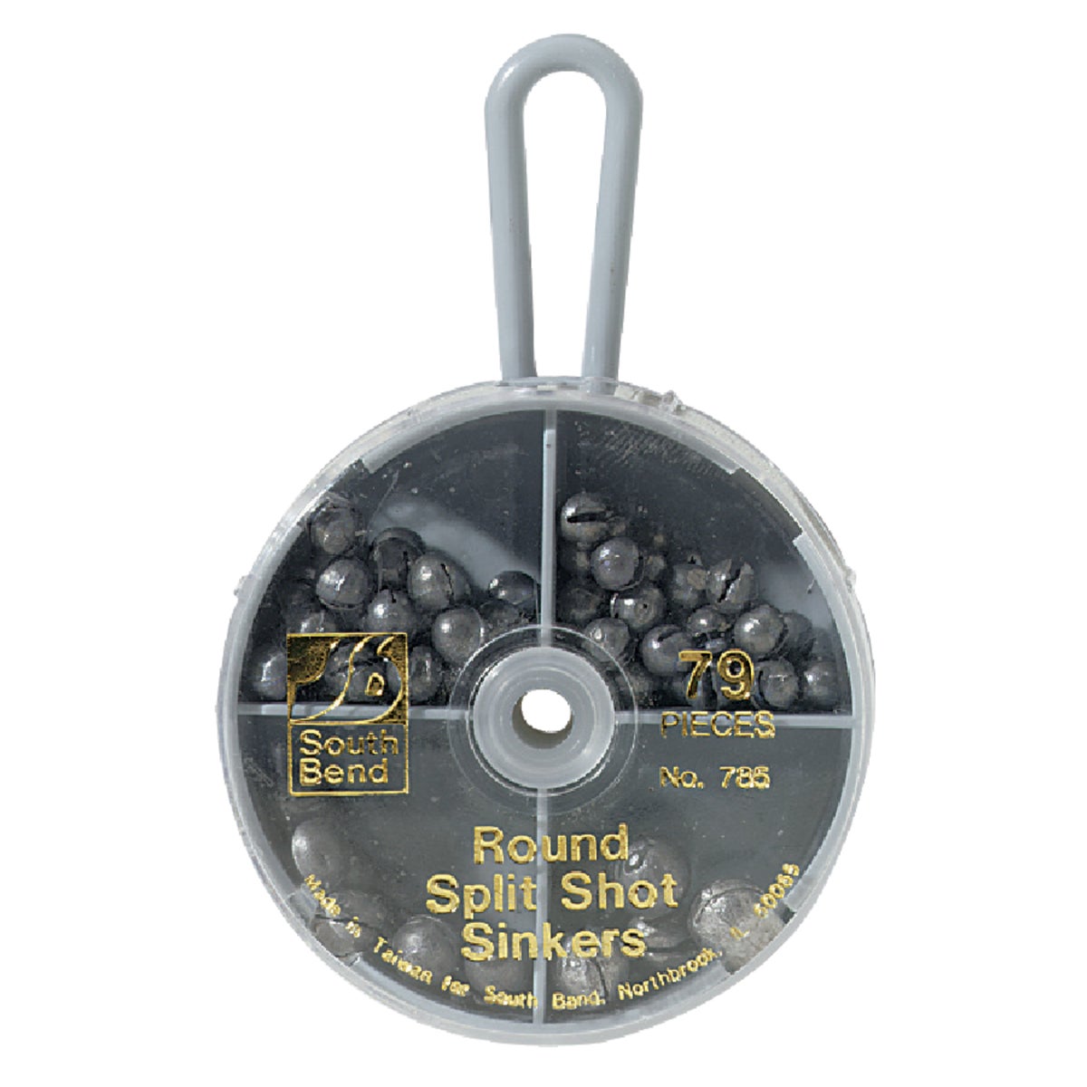 SouthBend 79-Piece Round Split Shot Sinker Kit Assortment 834270