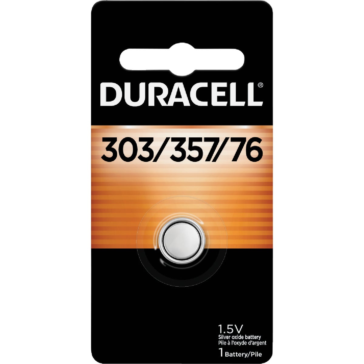 Duracell 303/357 Silver Oxide Button Cell Battery 846058
