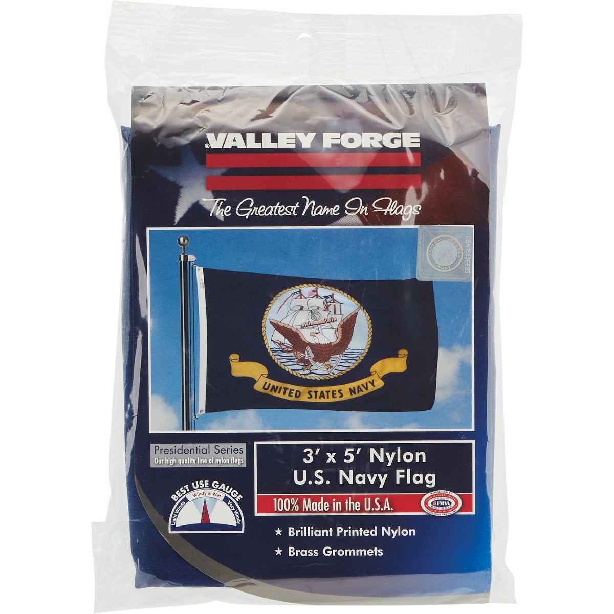 3X5 NAVY MLTRY FLAG