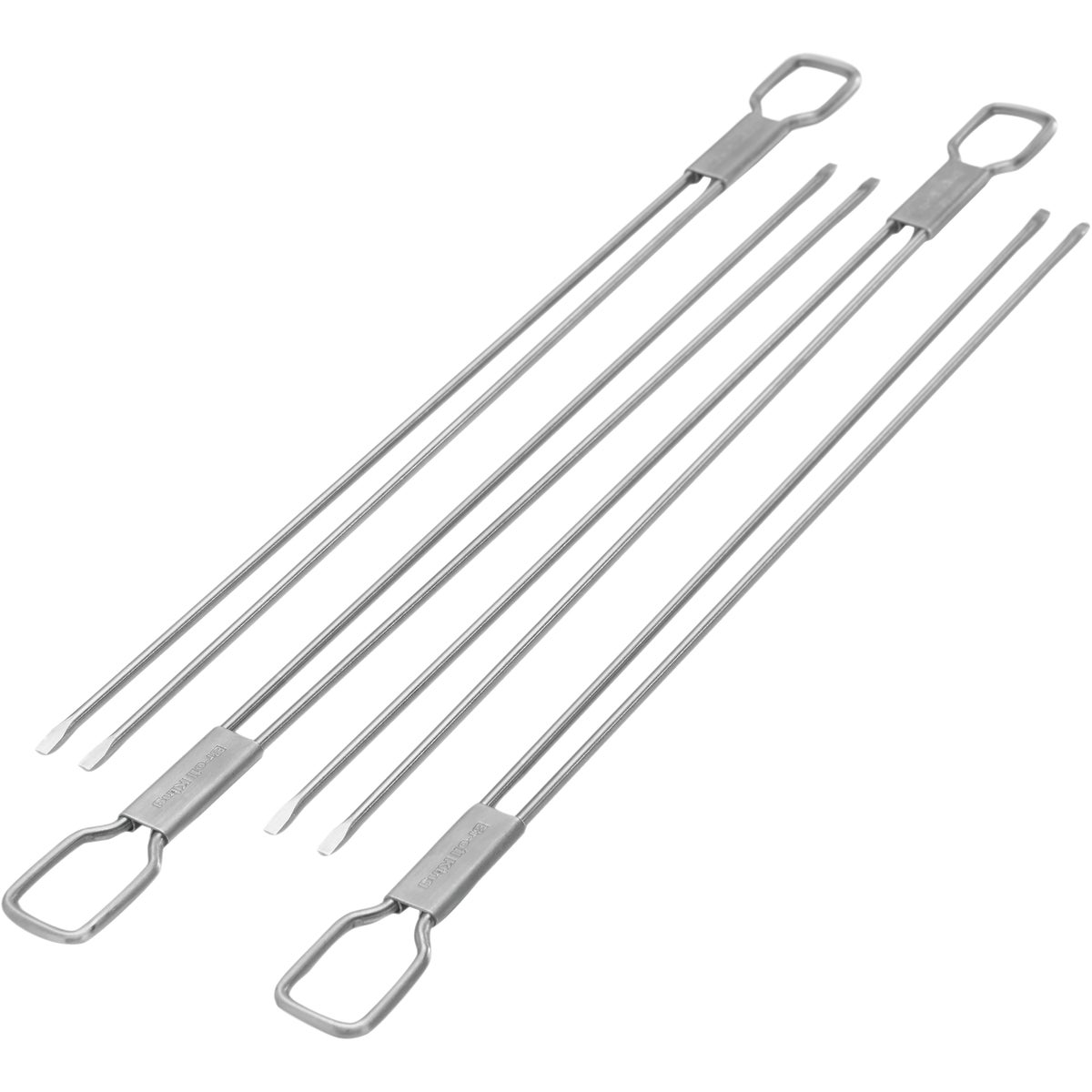 4PC DUAL PRONG SS SKEWER