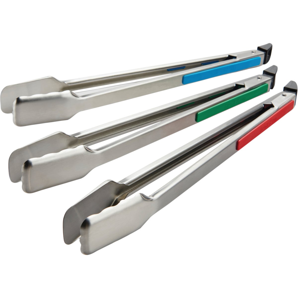 3PK SS MULT COLR TONGS