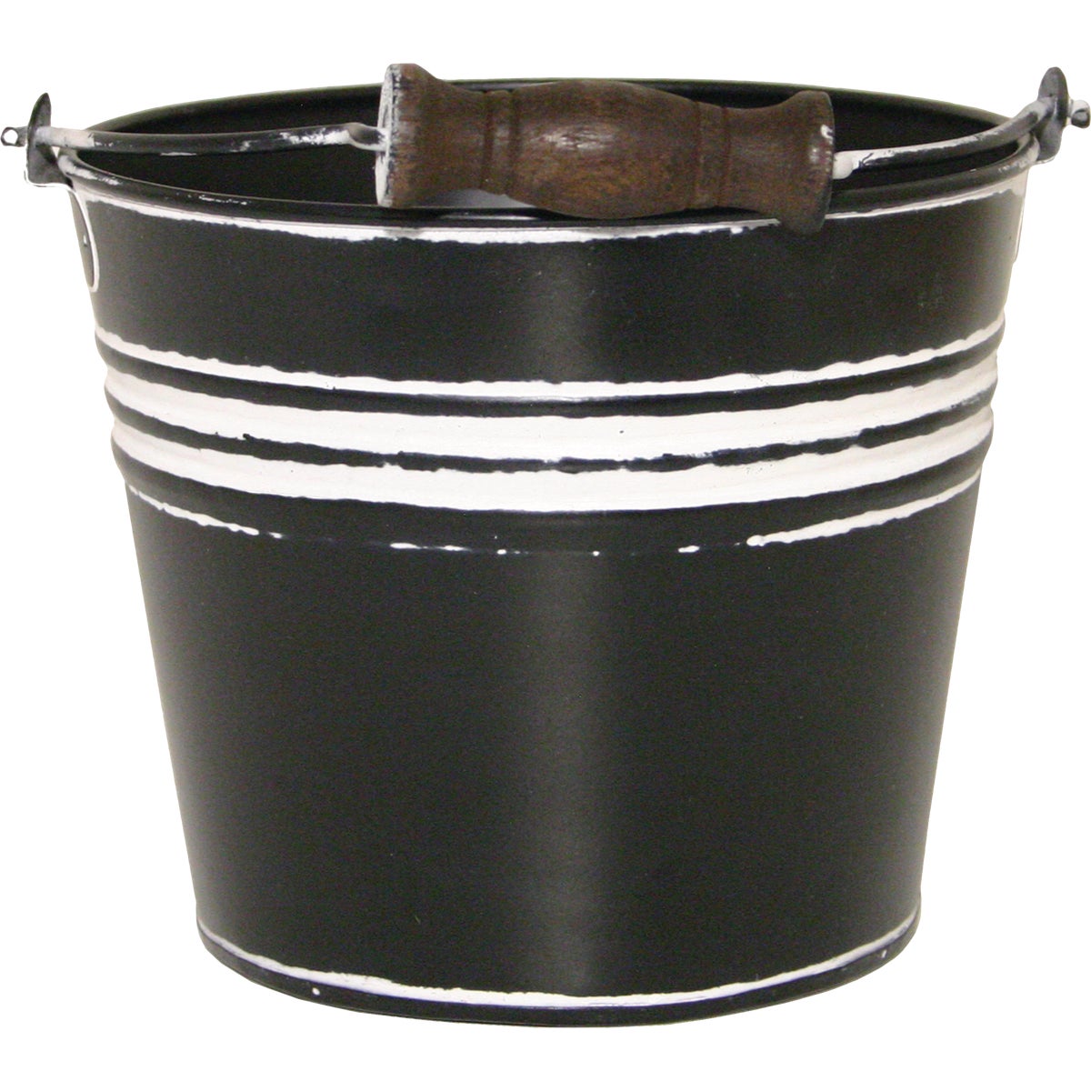 6" CHARCOAL GALV PLANTER