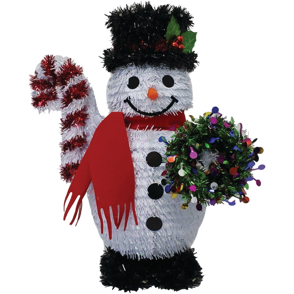 3D TINSEL SNOWMAN