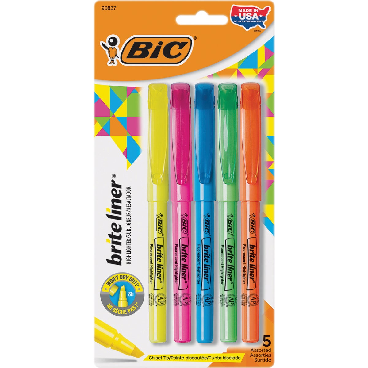 5PK BRITE HIGHLIGHTER