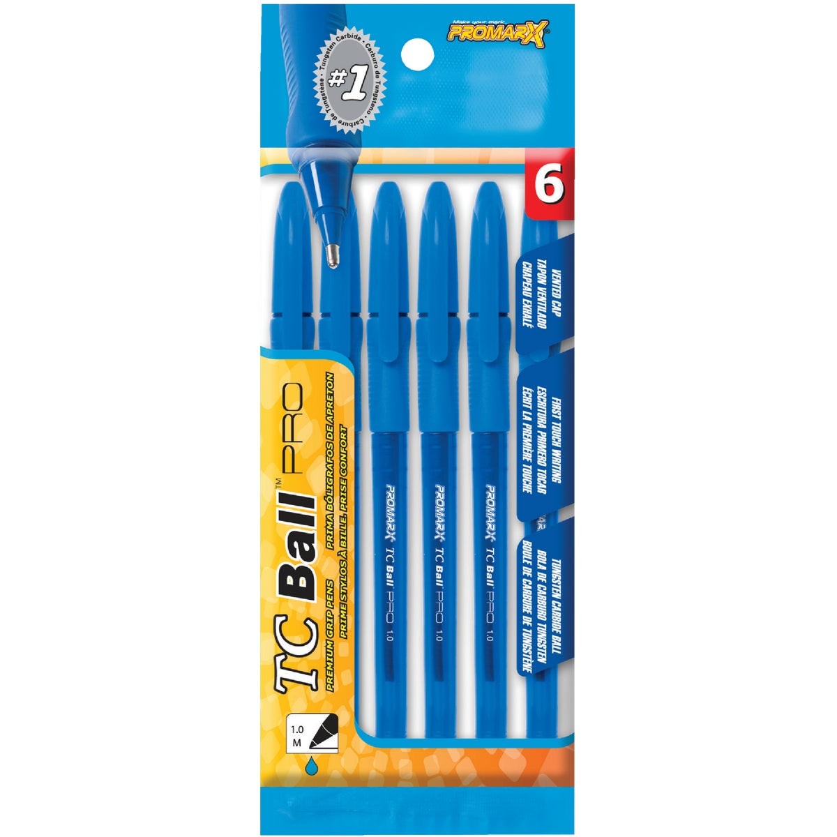 6PK TC BP PRO BLUE PENS