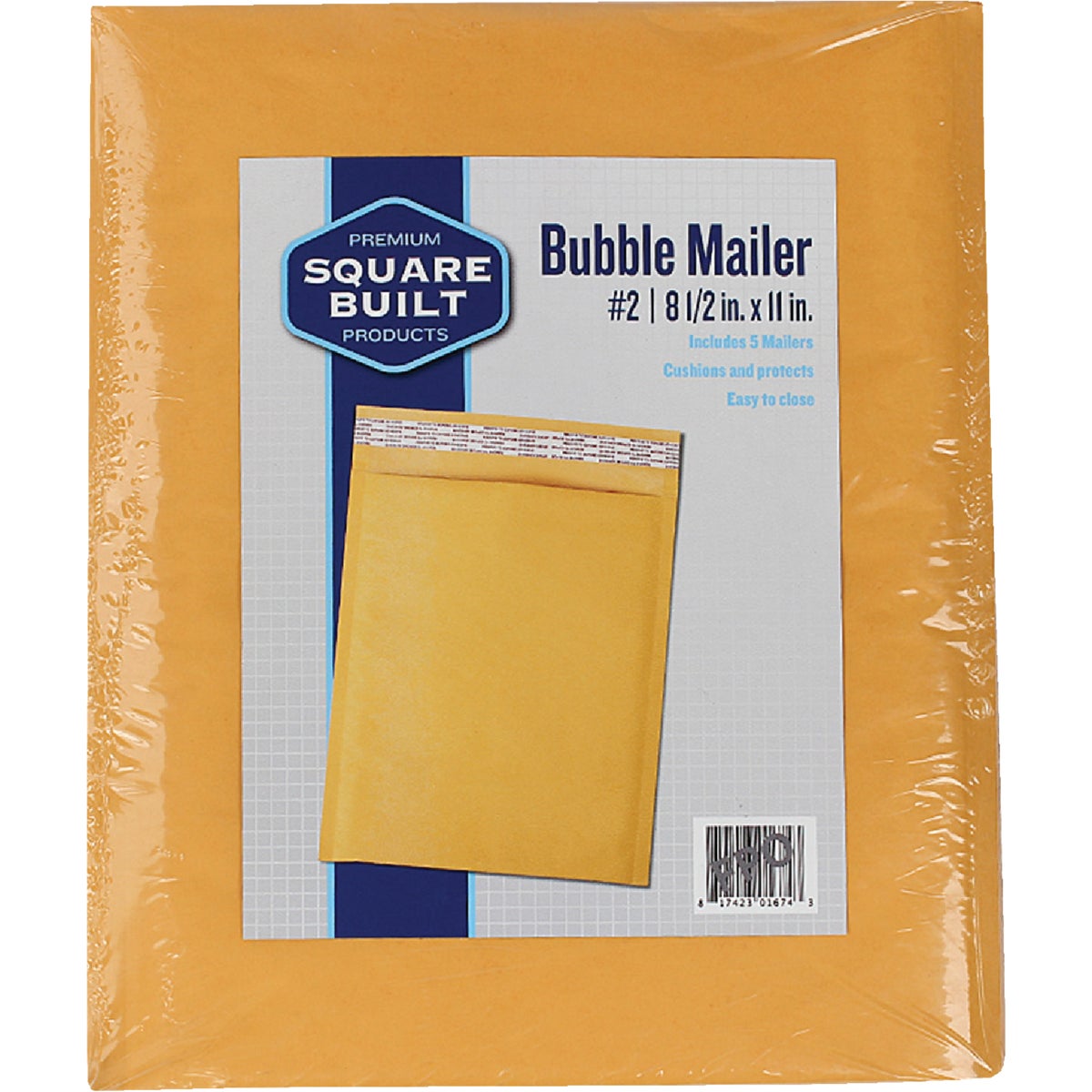 5PK #2 BUBBLE MAILER