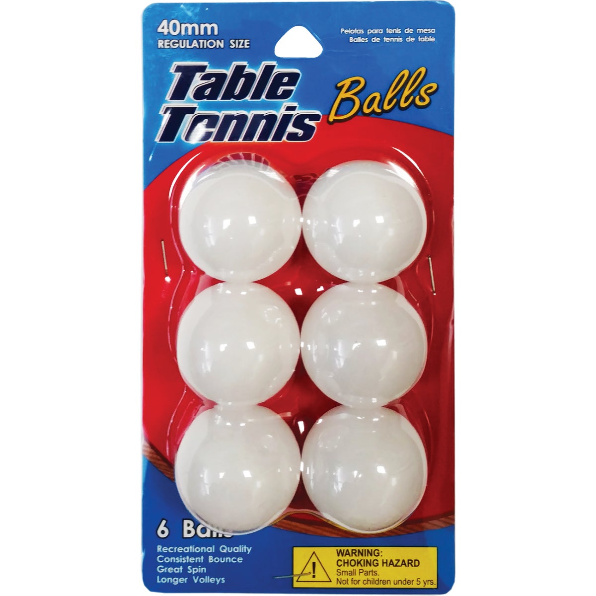 6PK WHT TENNIS BALLS